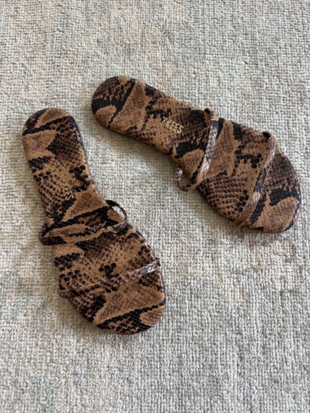 NWT Tkees Gemma Coco Snake Sandals, Sz 7 - Picture 4 of 6